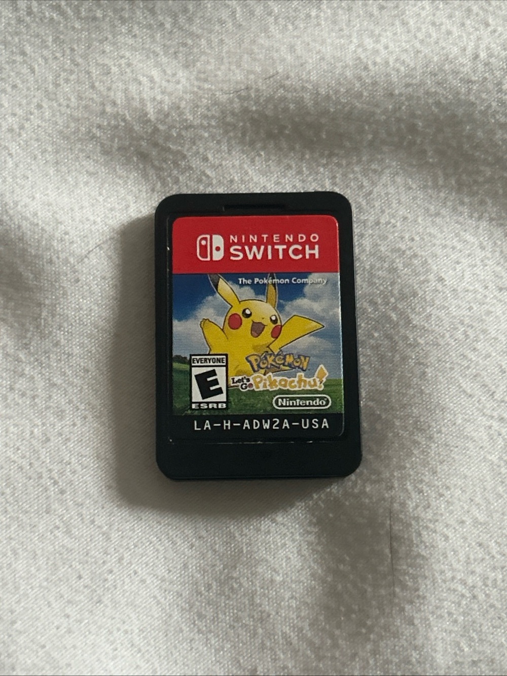 Nintendo Switch Pikachu Game Card - Black and Red Label